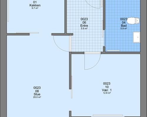 2 værelses hus i Højslev