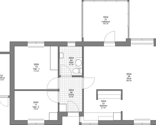 3 værelses hus i Haderslev