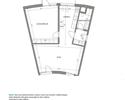 2 værelses lejlighed i Aalborg