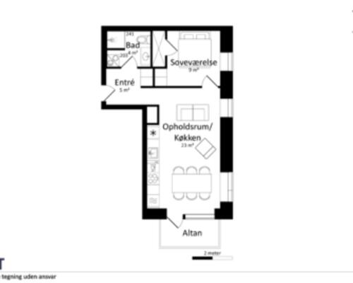 Lækker nyopført 2-værelses i Sølyst