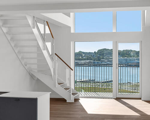 Elegant penthouse med fantastisk udsigt og skønne omgivelser