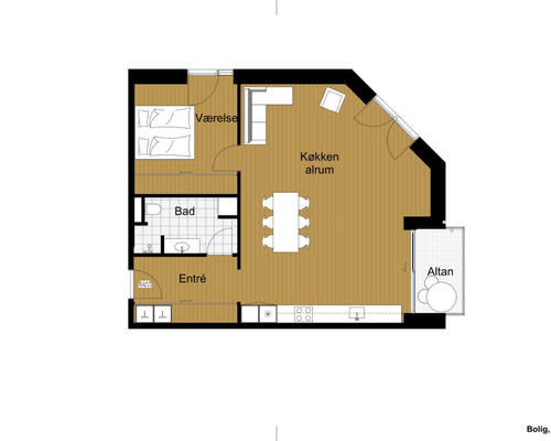 2 værelses lejlighed i Esbjerg