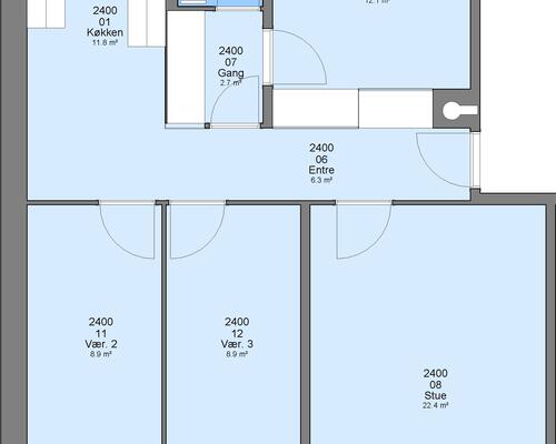 4 værelses lejlighed i Ringsted