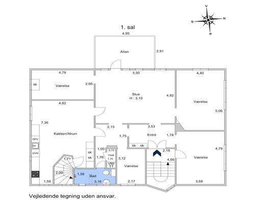 Eksklusiv villalejlighed i en smuk renoveret ejendom