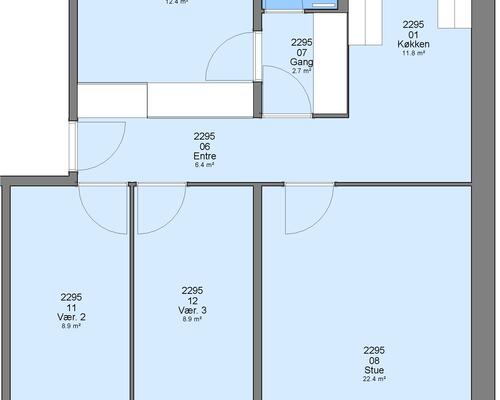 4 værelses lejlighed i Ringsted