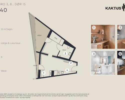 2 værelses lejlighed i København V