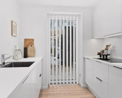 Moderne 4-værelses rækkehus med to skønne terrasser