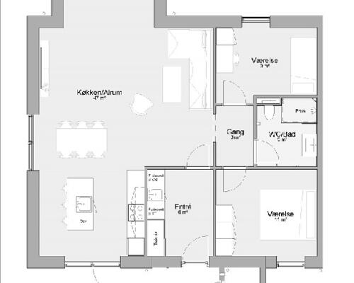 3 værelses hus i Årslev