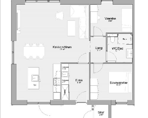 3 værelses hus i Årslev