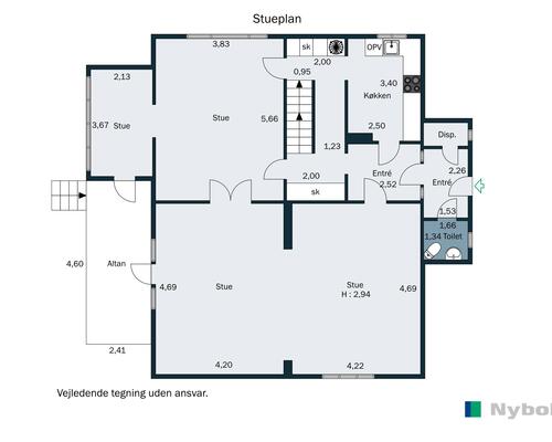 4 værelses hus i Holte