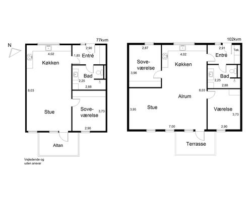 1 værelses lejlighed i Brønderslev