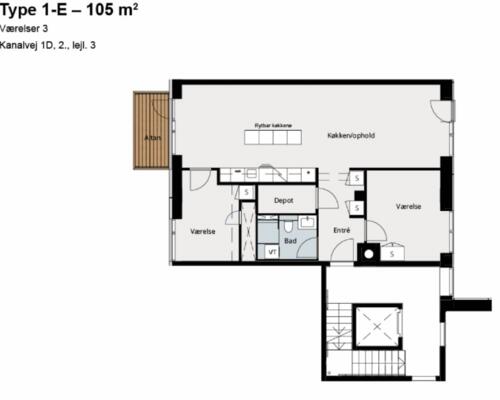Skøn 3-værelses i Kongens Lyngby!