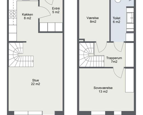 3 værelses hus i Odense N