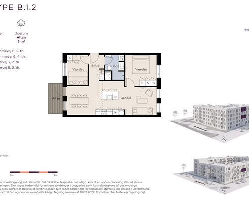 Veldisponeret 3-værelses lejlighed tæt ved Ballerup st.