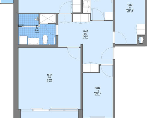 4 værelses lejlighed i Esbjerg Ø