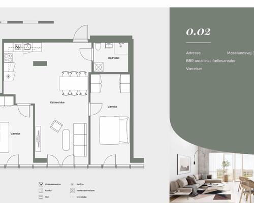 3 værelses lejlighed i Helsingør