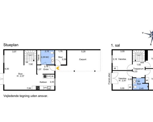 Lækkert 2 plans rækkehus med god rumfordeling.
