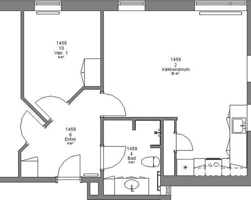 3 værelses lejlighed i Herning