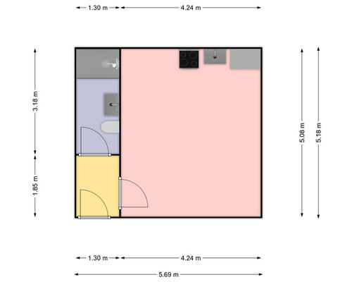 1 værelses lejlighed i Nykøbing Mors