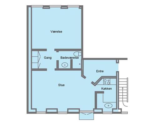 2 værelses lejlighed i Latinerkvarteret