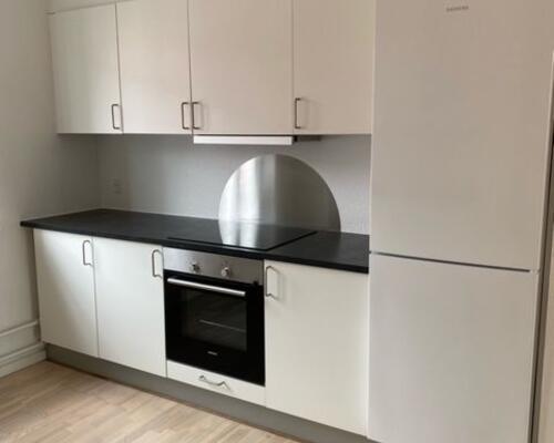 Stor nyere 3. værelses med altan udover paraplyerne