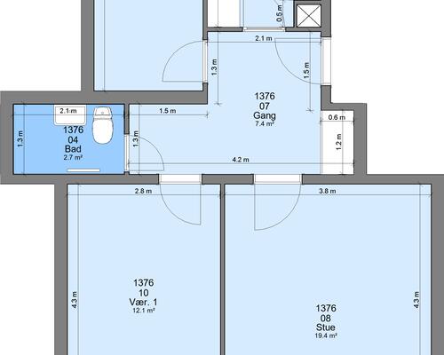 3 værelses lejlighed i Randers NØ