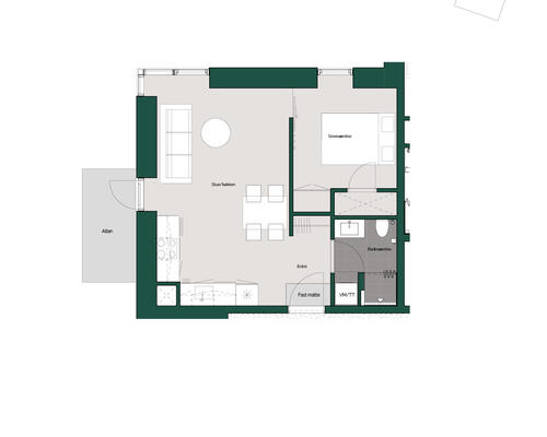 2 værelses lejlighed i Aalborg SV