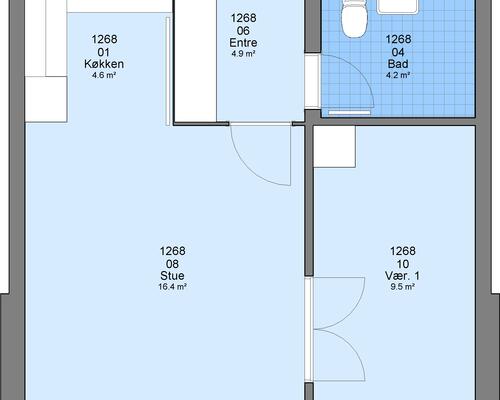 2 værelses lejlighed i Esbjerg