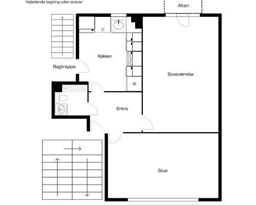 2 værelses lejlighed i Randers