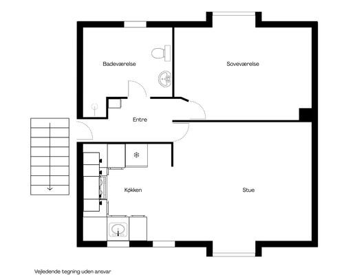 2 værelses lejlighed i Randers