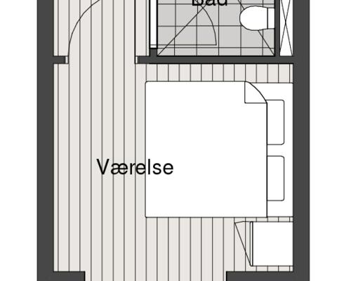 2 værelses lejlighed i Århus N