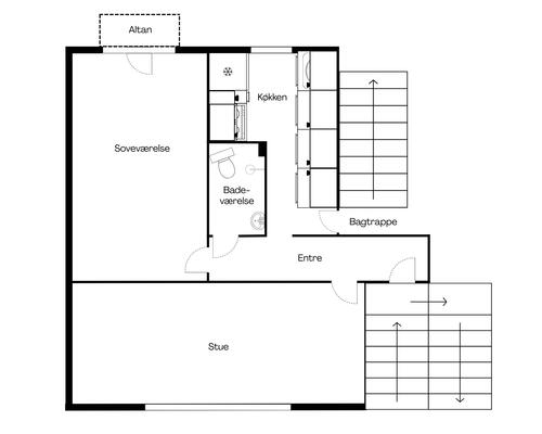 2 værelses lejlighed i Randers NV