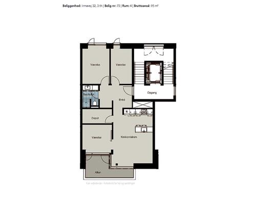 4 værelses lejlighed i Rødovre