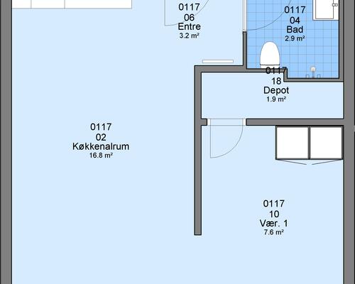 2 værelses lejlighed i Esbjerg