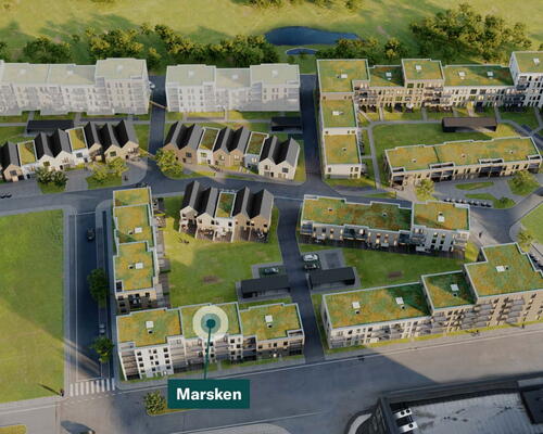 Egedal Stationsby - Fin 2 vær. lejebolig med terrasse