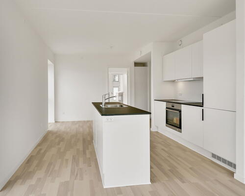 Egedal Stationsby - God 3 vær. lejlighed med privat terrasse ud mod de grønne områder