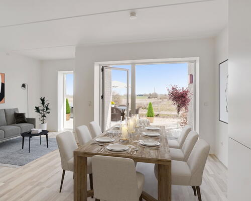 Egedal Stationsby - Dejlig 3-værelses lejebolig med privat terrasse og fantastisk grøn udsigt