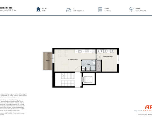 2 værelses lejlighed i Odense C