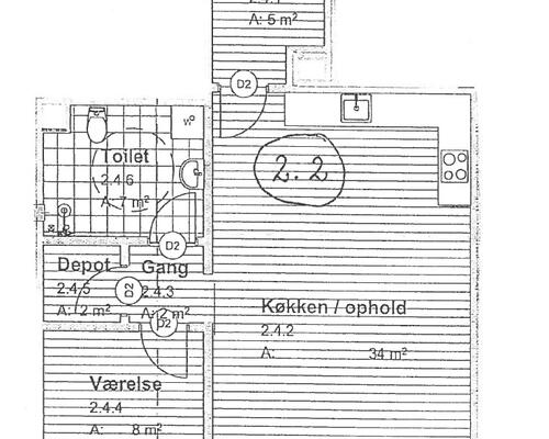 2 værelses lejlighed i Viborg