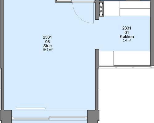 1 værelses lejlighed i Ringsted