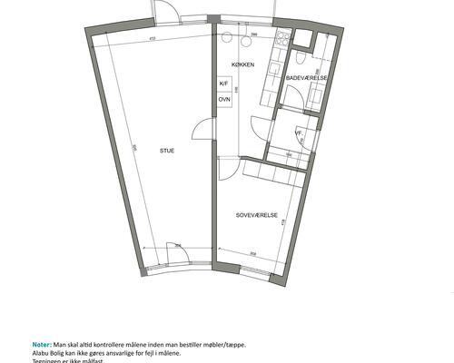 2 værelses lejlighed i Aalborg