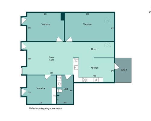 HELT UNIK 4-VÆRELSES LEJLIGHED MED GOD BELIGGENHED I AARHUS C