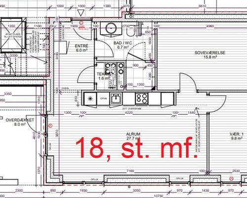 3 værelses lejlighed i Give