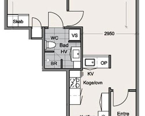 2 værelses lejlighed i Odense C