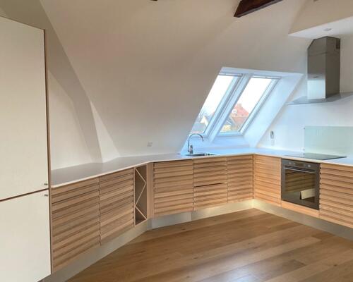 Penthouselejlighed med loft til kip, altan og en fantastisk udsigt- 90 Kvm