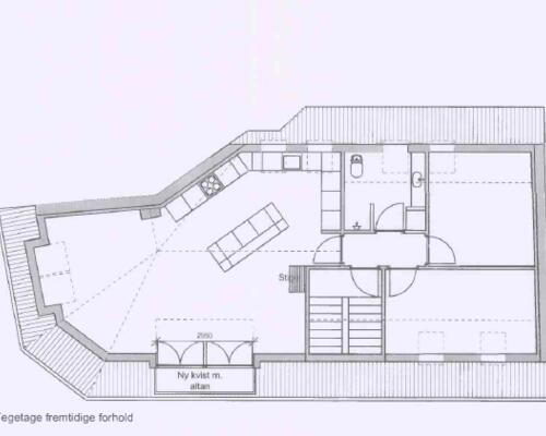 Penthouselejlighed med loft til kip, altan og en fantastisk udsigt- 90 Kvm