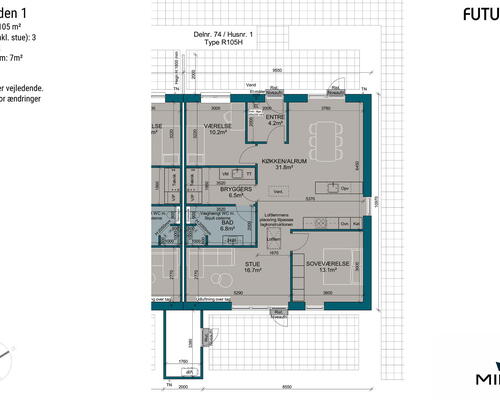 3 værelses hus i Haslev