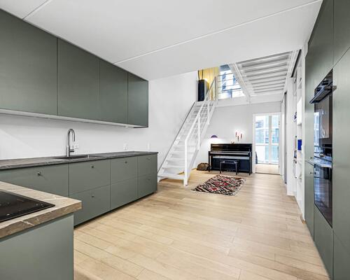 Arkitekttegnet lejlighed i V huset | København S.