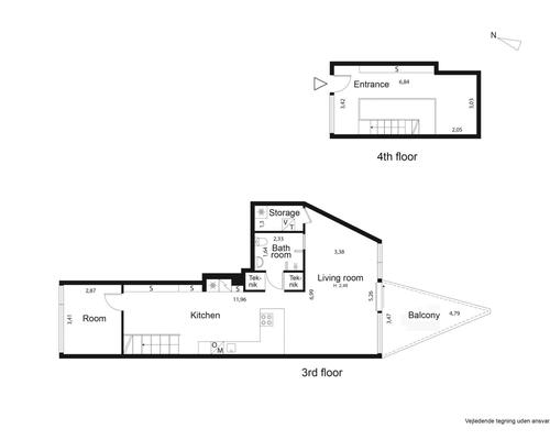 Arkitekttegnet lejlighed i V huset | København S.