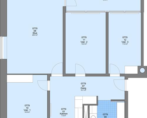 4 værelses lejlighed i Frederikshavn